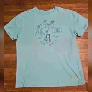 Life Is Good "Go Long" Short Sleeved Golf Tee